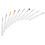 Assorted Color Silicone Lip Brush Makeup Accessory 10Pcs with Lid 1