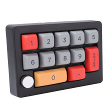 Numpad 12+1-Taste RGB-beleuchteter Knopf Typ-C Schwarz