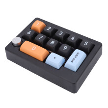 12-Tasten mechanische Einhandtastatur 600 mAh schwarz
