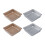 Durable Carbon Steel Square Baking Pan With Even Heat-silver 2
