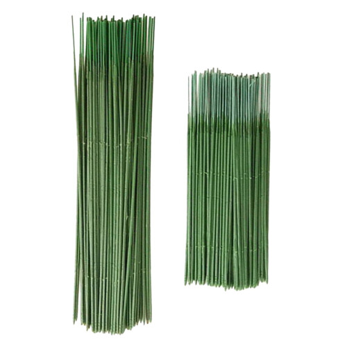 Donkergroene plastic bloemstelen, 100 stuks 2