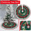 Weihnachtsbaumrock 90 cm mehrfarbiger Stoff 4