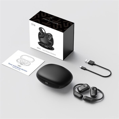 Ασύρματα ακουστικά, WOVTE, OWS, ακουστικά Bluetooth, αδιάβροχα, διπλά μικρόφωνα ENC, με ψ 1