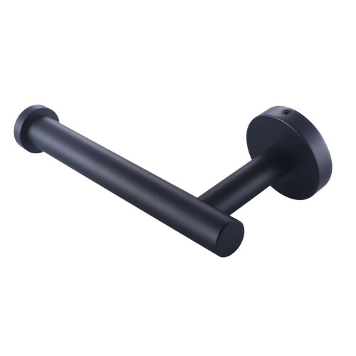 Toiletpapirholder i sort rustfrit stål 1