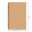 A5Soft Cover Λευκό Τετράδιο Καφέ Kraft Paper 2