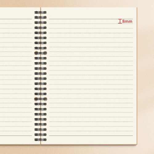 A5Soft Cover Λευκό Τετράδιο Καφέ Kraft Paper 2