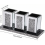 3 Crystal Diamond Jar Mirrored Tray Holder 32x13Cm 4