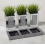 3 Crystal Diamond Jar Mirrored Tray Holder 32x13Cm 3