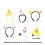 Adorable Plush Chicken Headband Soft-White chick headband 4