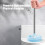 Ventouse de toilette bleue avec manche allongé, 1 pièce 4