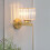 Wandlamp - SNOGOLD - Retro Kristal - Goud - E27 - 60W - Modern 2