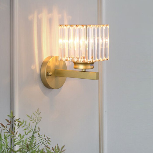 Wandlamp - SNOGOLD - Retro Kristal - Goud - E27 - 60W - Modern 1