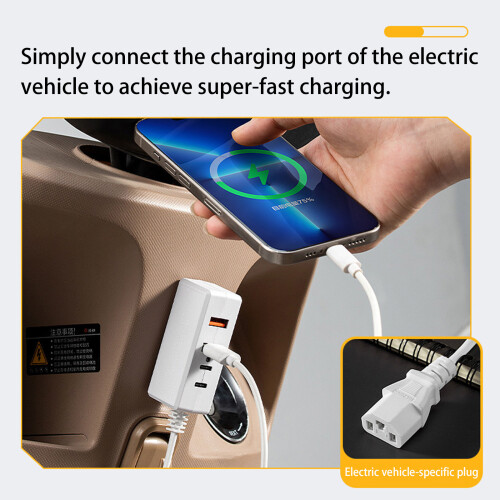 Waterdichte 4 Port USB Type C Charger Dock Base Voor-0,5 meter 2
