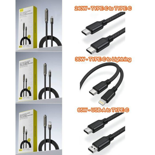 Καλώδιο γρήγορης φόρτισης 240W με πλεγμένο πλαίσιο τηλεφώνου, καλώδιο φόρτισης 2 2