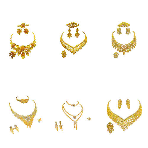 Ensemble de bijoux de mariage scintillants, collier-Section 2 2