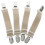 Elastische Stiefelclips, winddicht, khaki, 4 Stück 1