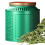 Tea Storage Jar Green Round Tin Can 500g 2