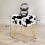 Fuzzy Rectangle Ottoman Stool with Storage 3