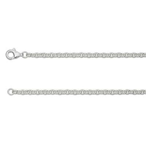 (20"/ 50cm, 3.0mm) 925 Sterling Silver Necklace Cable Chain