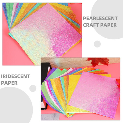 FRCOLOR iridescent origami paper 200 sheets 2
