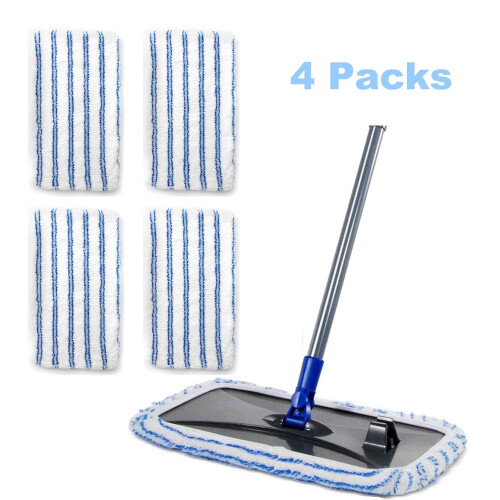 Mikrofibermopprefill för trägolv, 4-pack