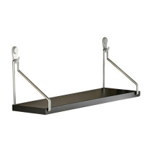Étagère murale en bois noir pour l'organisation de la maison,
