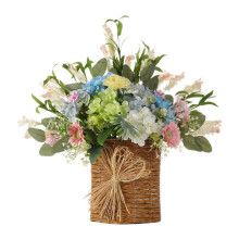 Cesta de Coroa de Flores de Primavera 48cm PP