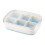 Forma de gelo de silicone com tampa – Forma compacta para 6 cubos 1