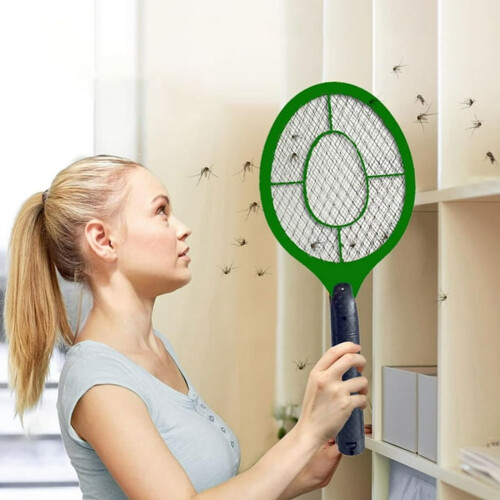 Tapette à mouches électrique – Maille à 3 couches, légère, 2 utilisations