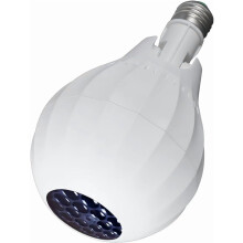 Luminária LED em formato de floco de neve com rotação automática, soquete E27, 4W