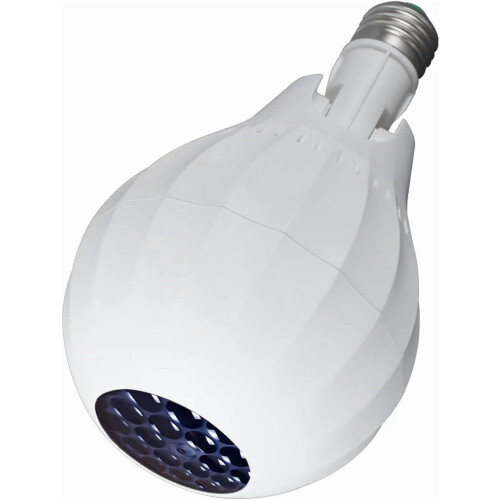 Luminária LED em formato de floco de neve com rotação automática, soquete E27, 4W