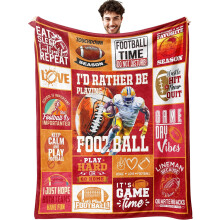 Fußballdecke mit Teammotiv, 152 x 127 cm