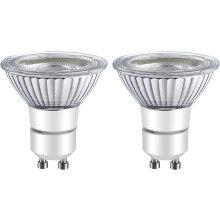 Lâmpadas LED GU10 6W 5000K Reguláveis - Pacote com 2