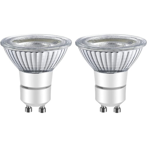 Lâmpadas LED GU10 6W 5000K Reguláveis - Pacote com 2