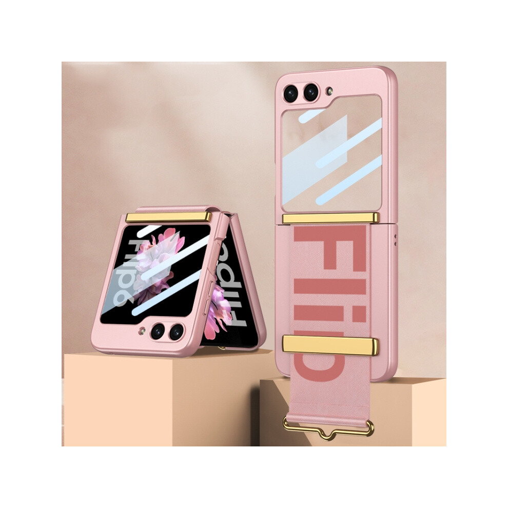 Gkk Ultra-Thin Wristband Phone Case Compatible Gift Samsung Galaxy Z Flip6 (Pink):For Samsung Galaxy Z Flip6 / Flip7 Fe Pink 8228616298907