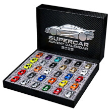 Acryl adventskalender met muscle cars – 24 dagen aftellen