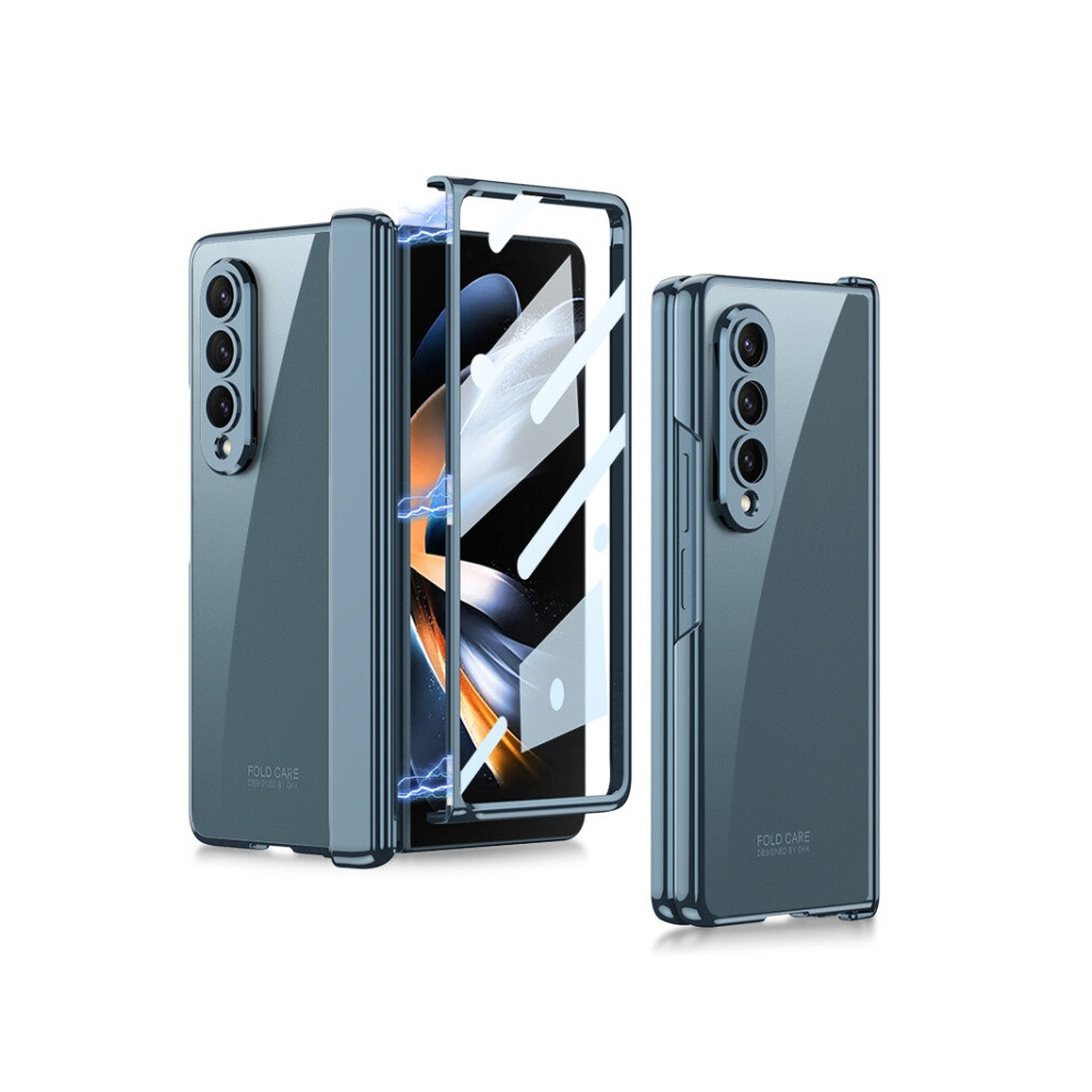 Compatible Gift Samsung Galaxy Z Fold4 Gkk Magnetic Hinged Phantom Folding Phone Case(Green): Green 4106343414200