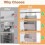 Vertical Hanging Closet System Featuring simple frame For-Gray 2