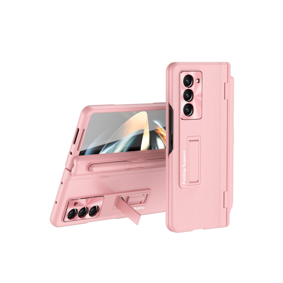A Full-Coverage Folding Phone Case With Integrated Hinge And Screen Protector Compatible Gift The Samsung Galaxy Z Fold5 5G (, Pen Not Included). Pink 4984195314264
