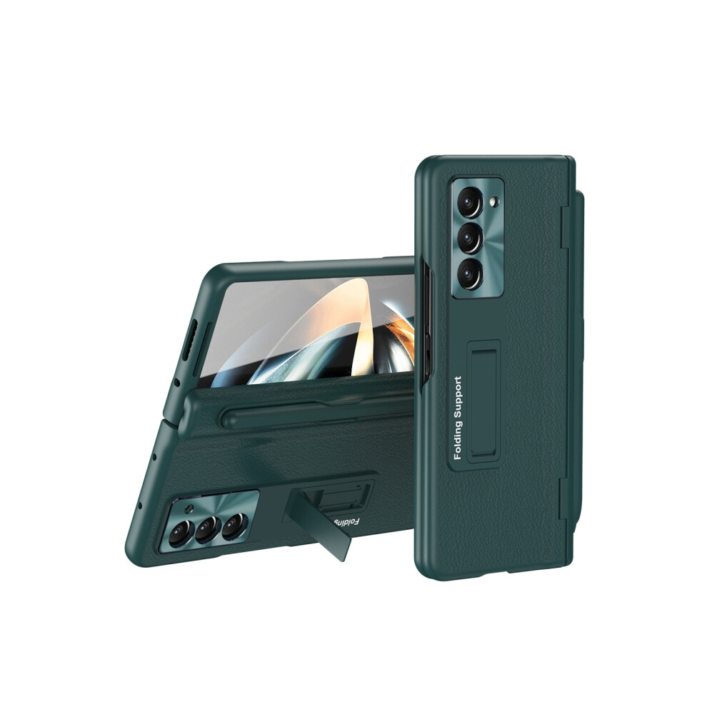 Compatible Gift Samsung Galaxy Z Fold5 5G Integrated Hinged Folding Phone Case (Green) - Pen Not Included:for Samsung Galaxy Z Fold5 5G Green 4106343413913