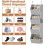 Vertical Hanging Closet System Featuring simple frame For-Gray 3