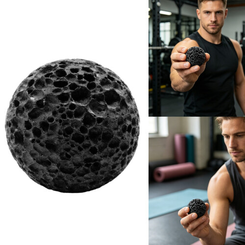 Compact Hand Calluses Polishing Grip Trainer Round Stone-4cm 2
