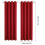 Blackout Curtains Red 51.1x39.3 in Tab Top Cloth 3