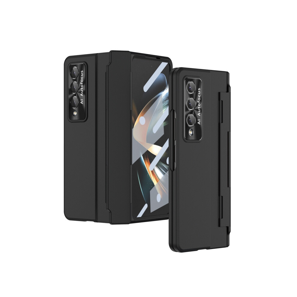 Compatible Gift Samsung Galaxy Z Fold3 5G Integrated Full Coverage Phone Case With Hinge(Black):For Samsung Galaxy Z Fold3 5G Black 4908972320972