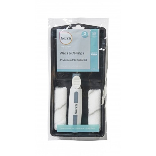 Harris Harris 4 Inch Mini Roller Set Tray and 2 Sleeves