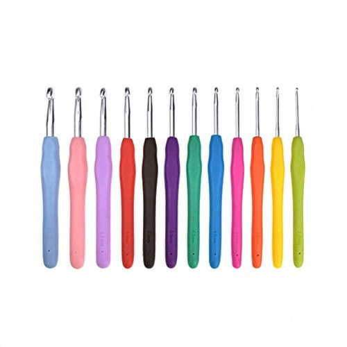 Ensemble de 12 crochets en aluminium avec tailles à code couleur 2