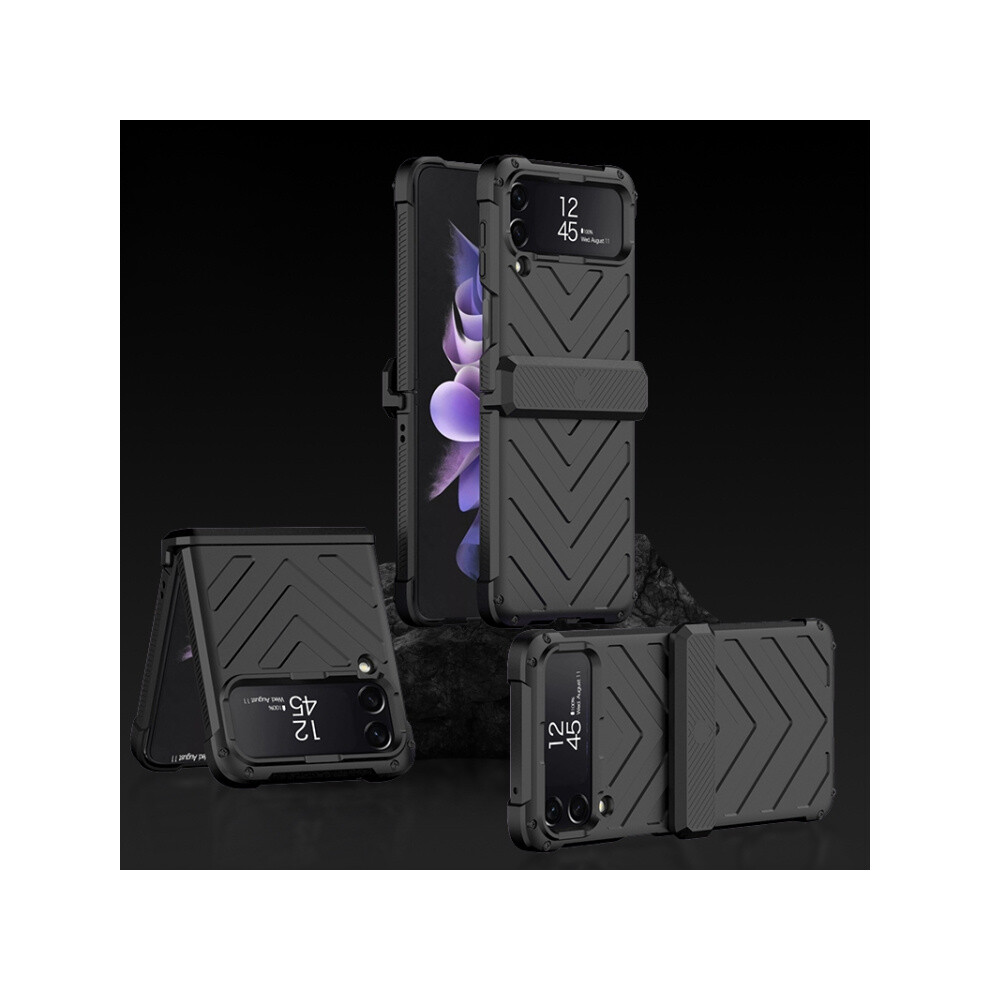 Gkk Magnetic Folding Hinge Armor Phone Case Compatible Gift Samsung Galaxy Z Flip4 (Black): Black 4906754170012
