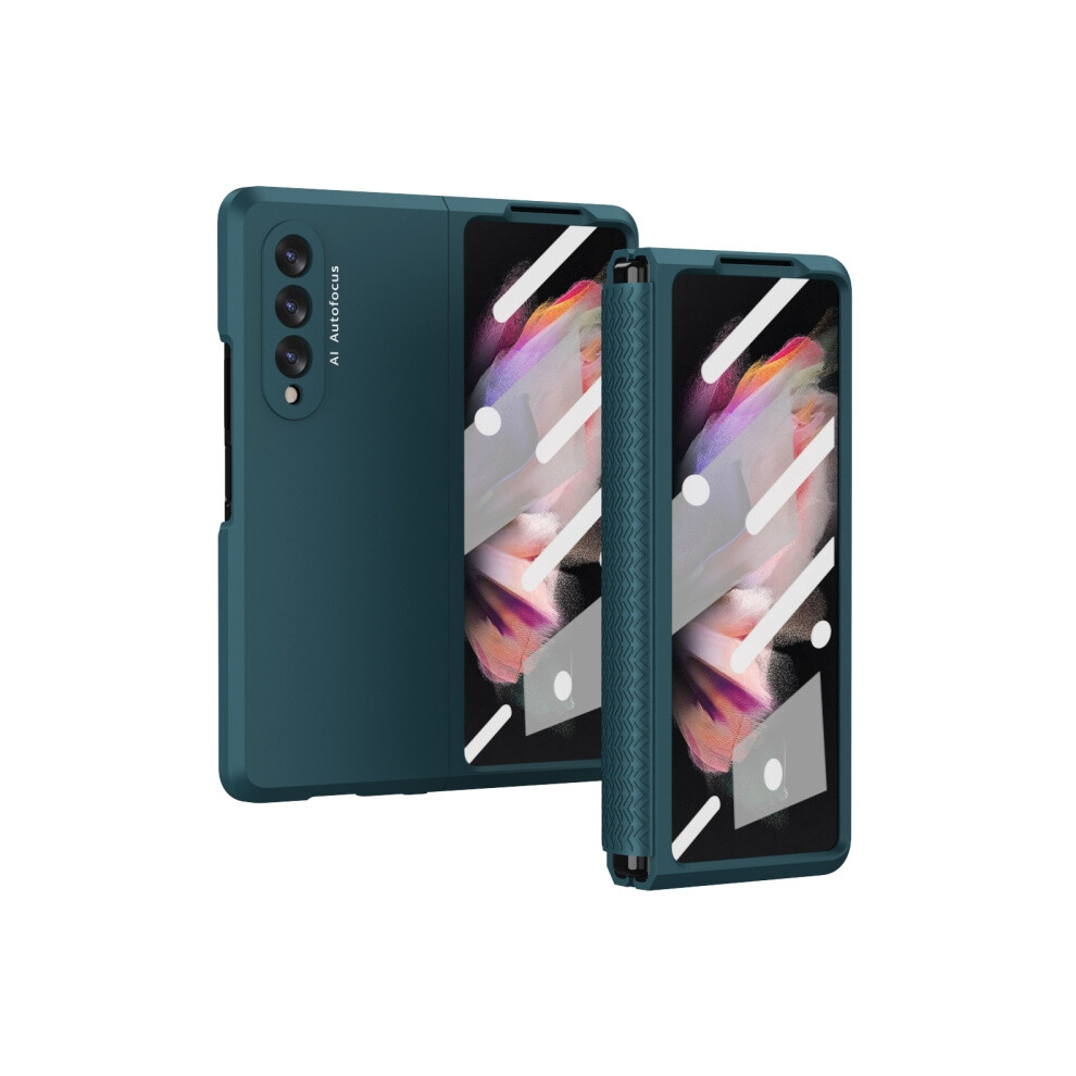 Tpu Hinge Case Compatible Gift Samsung Galaxy Z Fold3 5G (Green): Green 7682067334149