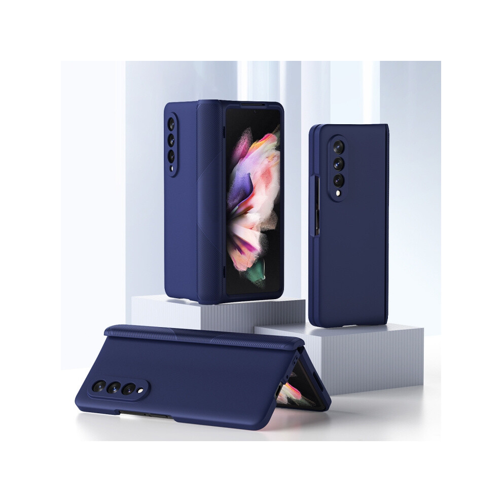 Compatible Gift Samsung Galaxy Z Fold3 5G Diamond Armor Hinge Case With Integrated Screen Protector (Blue): Blue 4906754169764