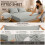 Imperial Rooms (2X Super King, Silver) 40cm Deep Stripe Fitted Sheet with Free Pillowcases | Extra Deep Stretchable Hotel Quality Fitted Bed Sheets in 2 Pack 4